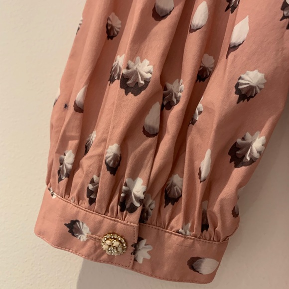 NWT Marc Jacobs The Romantic Blouse Dusty Pink Embellished Crystals - Picture 7 of 8